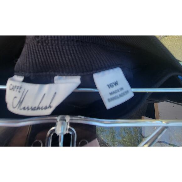 Cafe Marrahesh Black Capri Pants Size 16W - Picture 9 of 9